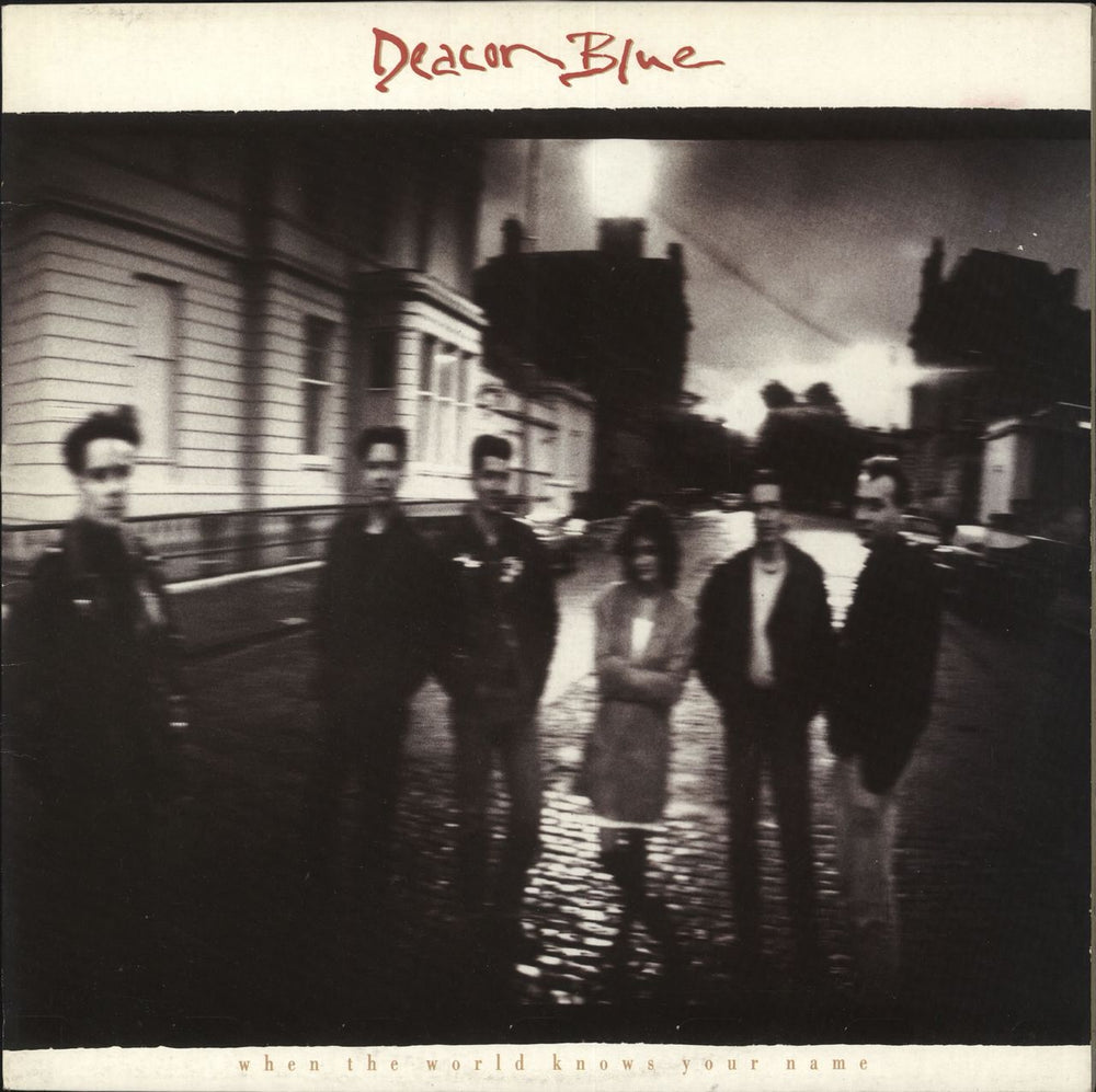 Deacon Blue When The World Knows Your Name - Single P/S UK vinyl LP album (LP record) 4633211