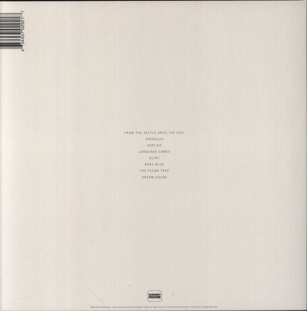 Deafheaven 10 Years Gone US 2-LP vinyl record set (Double LP Album) 634457029217