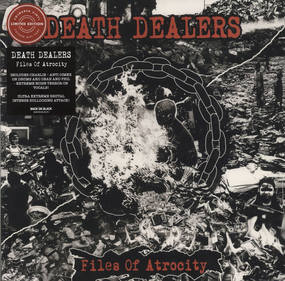 Death Dealers Files Of Atrocity - Coloured Vinyl - Sealed UK vinyl LP album (LP record) BOBV815LPLTD