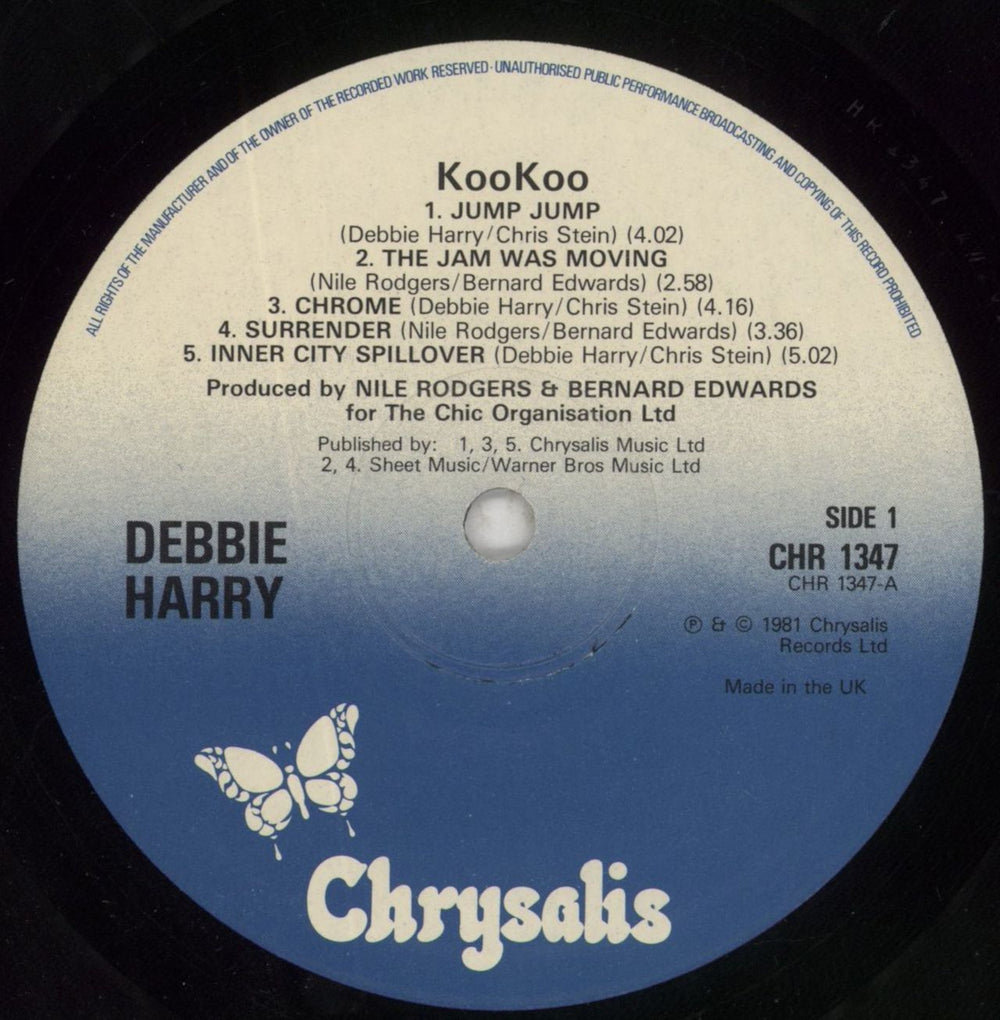 Debbie Harry KooKoo UK vinyl LP album (LP record) DEBLPKO288210