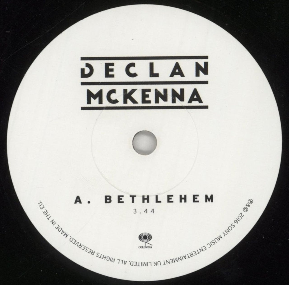 Declan McKenna Bethlehem UK 7" vinyl single (7 inch record / 45) 29107BE852090