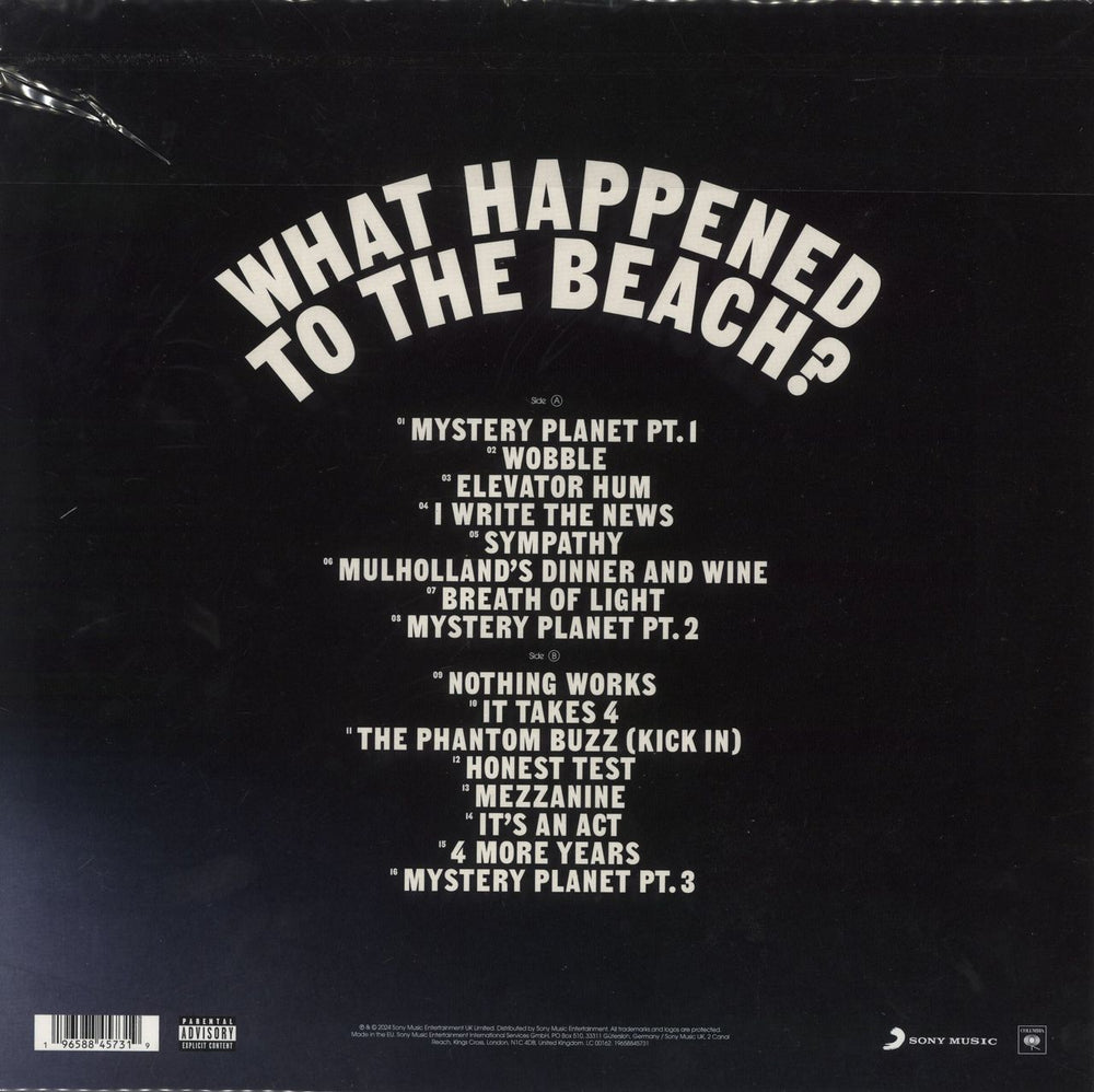 Declan McKenna What Happened To The Beach - Alternate Sleeve - Blue Vinyl + Autographed Print UK vinyl LP album (LP record) 196588457319