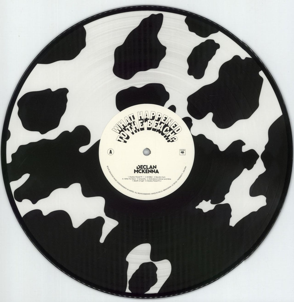 Declan McKenna What Happened To The Beach - Cow Print Picture Disc - Autographed Print UK picture disc LP (vinyl picture disc album) 291PDWH881098
