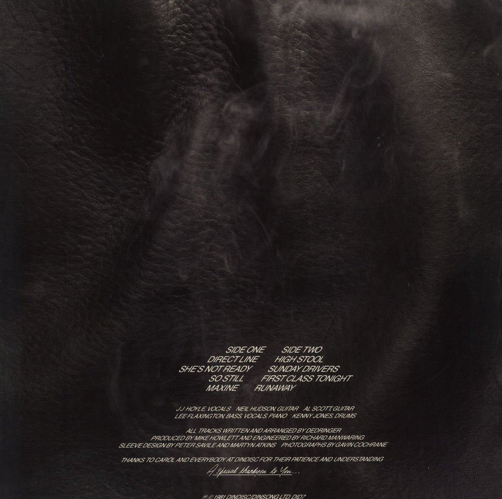 Dedringer Direct Line + merch insert UK vinyl LP album (LP record)