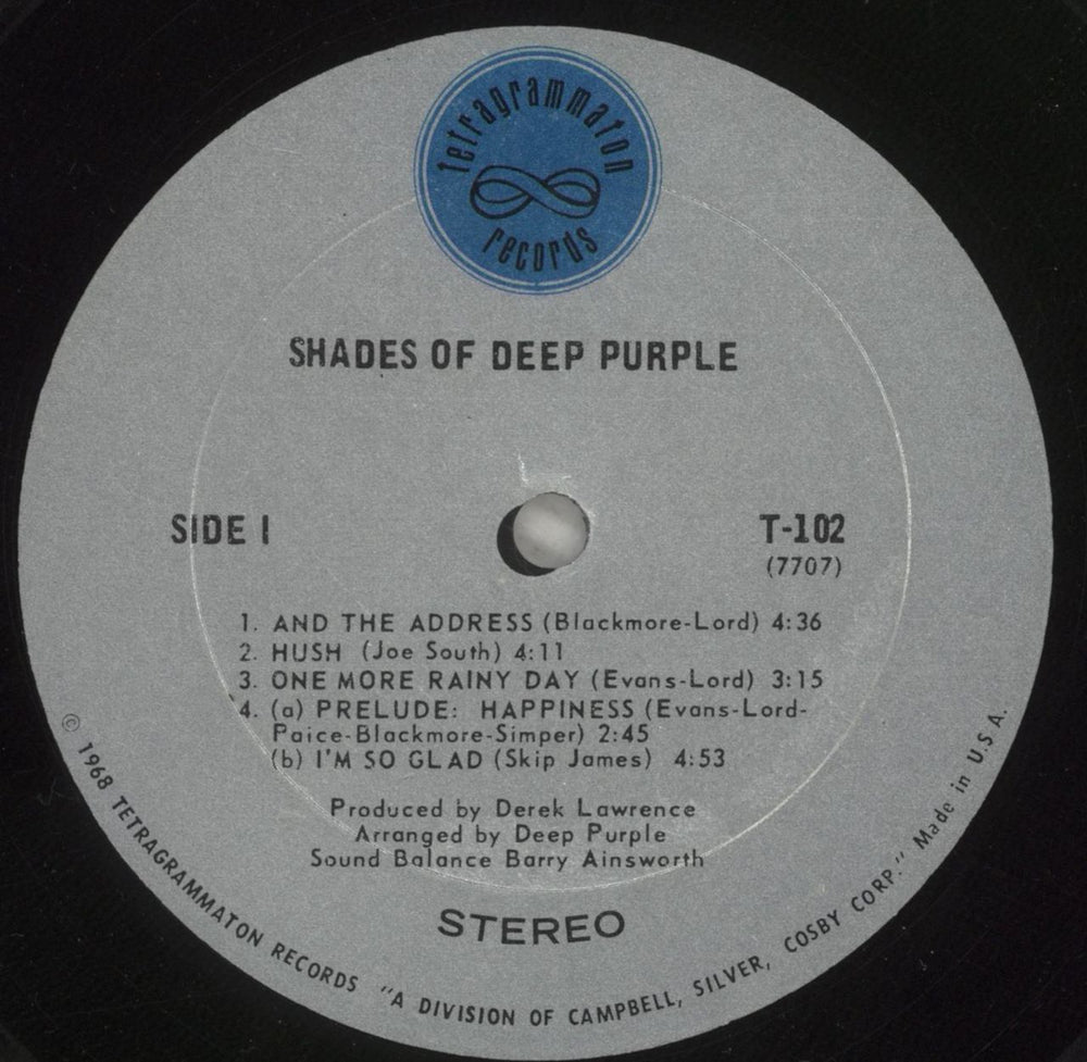 Deep Purple Shades Of Deep Purple - 1st US vinyl LP album (LP record) DEELPSH879128
