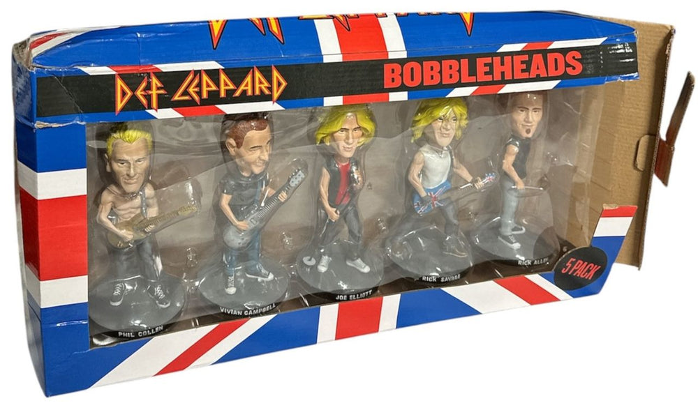 Def Leppard Def Leppard - Bobbleheads - Full Band UK Toy BOXED FIGURES