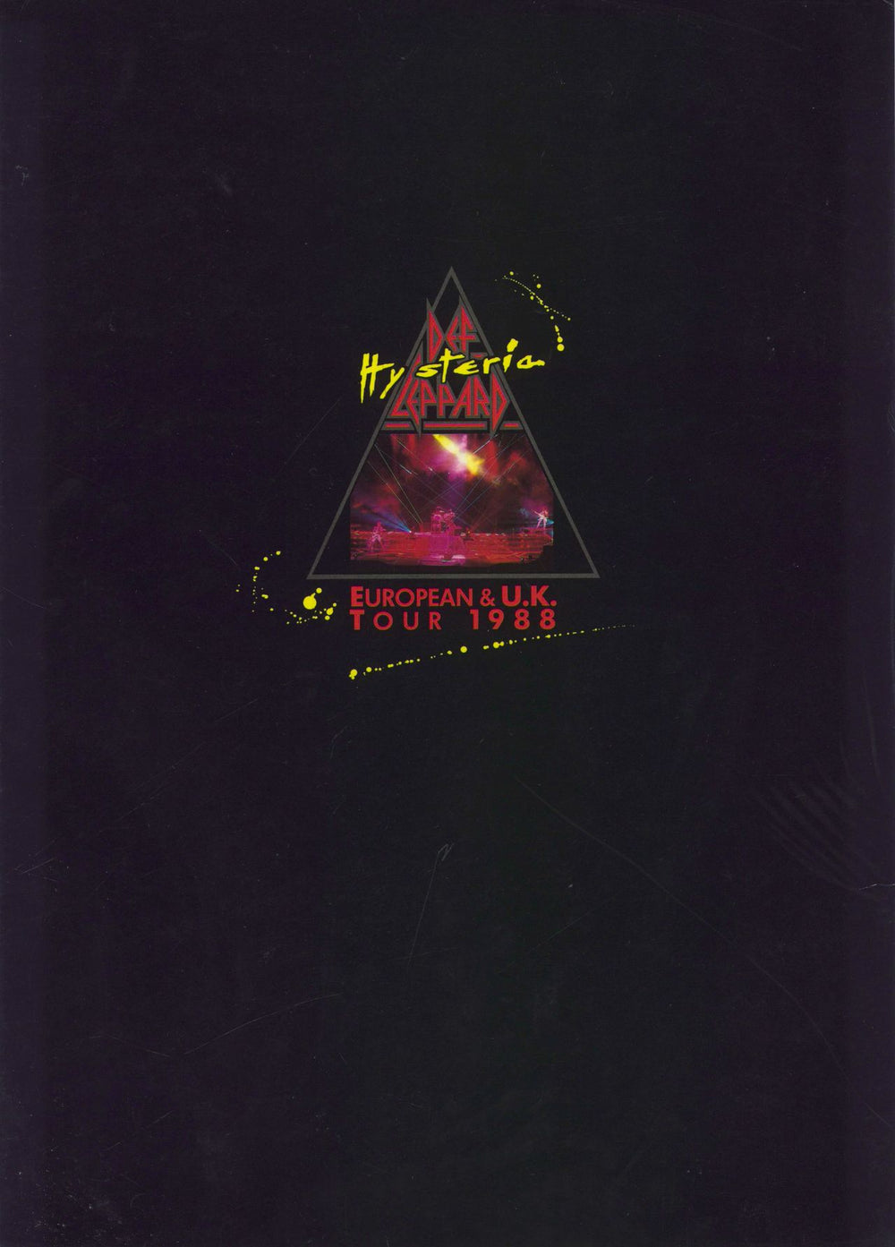 Def Leppard Hysteria European & UK Tour 1988 UK tour programme
