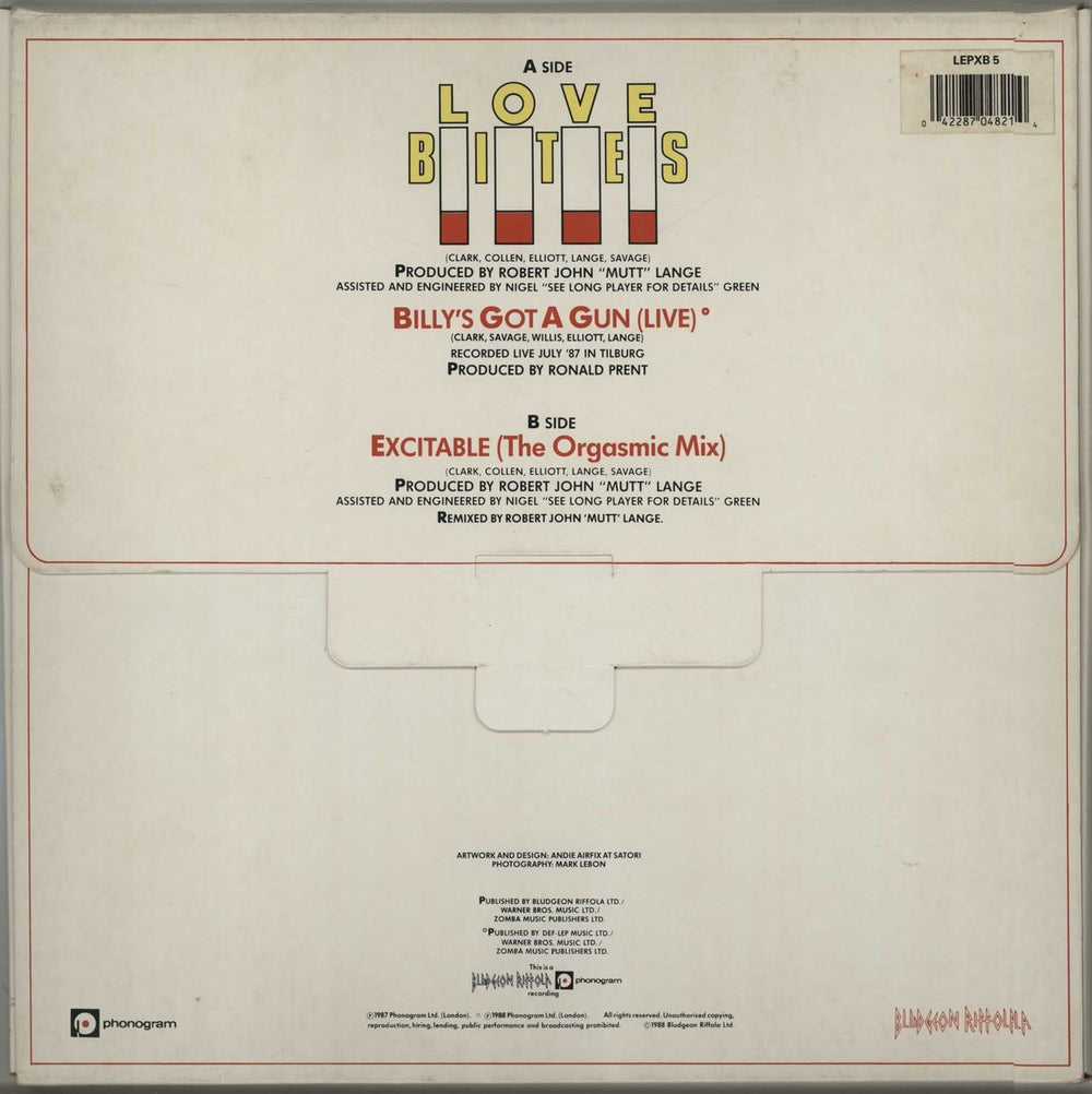 Def Leppard Love Bites - Box Set - EX UK Vinyl Box Set DEFVXLO607249