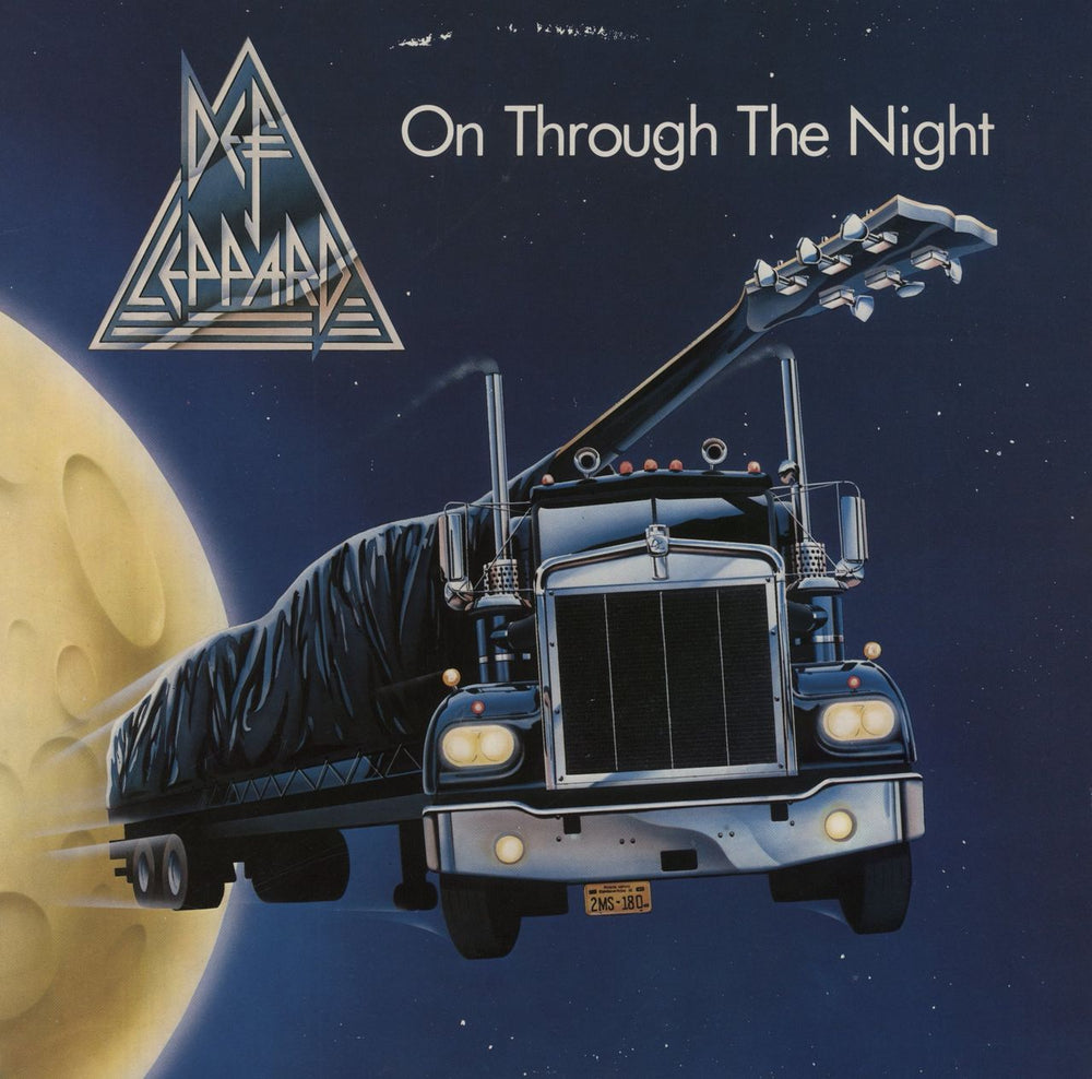 Def Leppard On Through The Night - Spaceship - EX UK vinyl LP album (LP record) 9102040