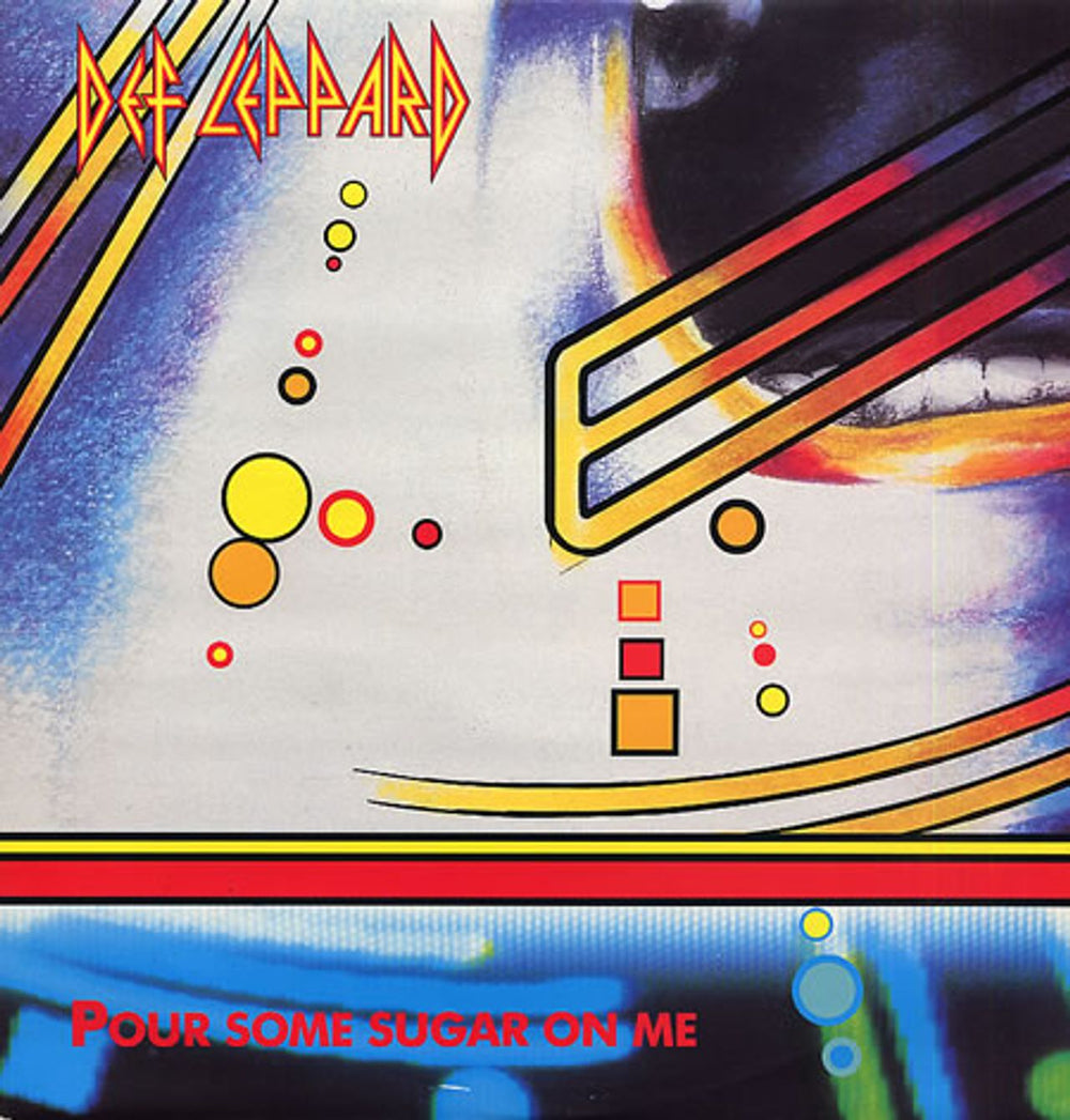 Def Leppard Pour Some Sugar On Me UK 12" vinyl single (12 inch record / Maxi-single) LEPX2