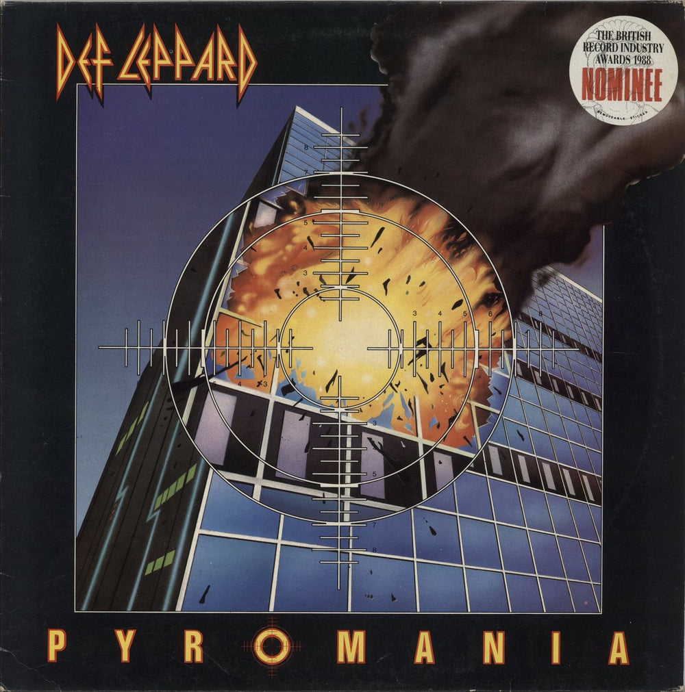 Def Leppard Pyromania - EX UK vinyl LP album (LP record) VERS2