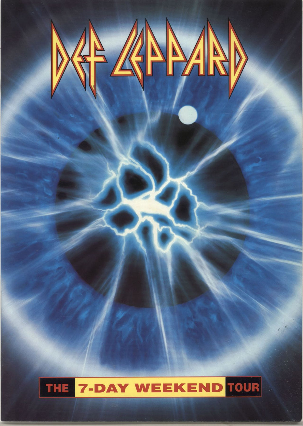 Def Leppard The 7-Day Weekend Tour + Ticket stub UK tour programme PROGRAMME + TICKET