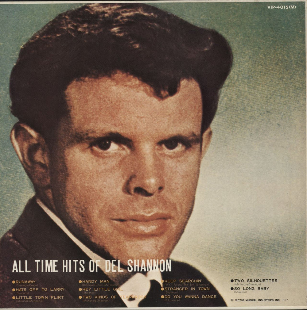 Del Shannon All Time Hits Of Del Shannon Japanese Promo vinyl LP album (LP record)