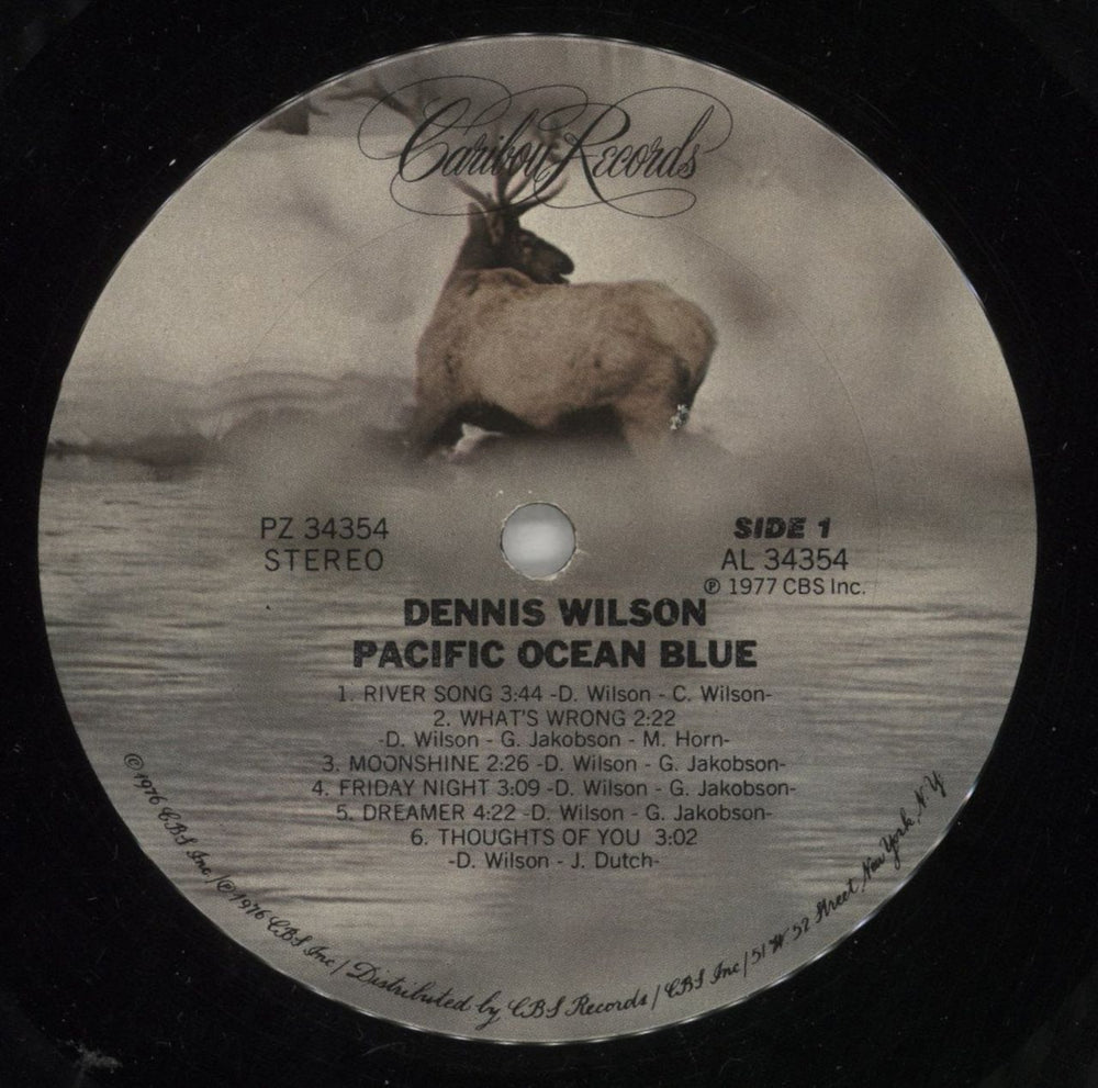 Dennis Wilson Pacific Ocean Blue - VG US vinyl LP album (LP record) DWLLPPA867779