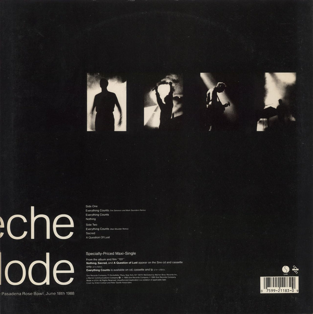 Depeche Mode Everything Counts US 12" vinyl single (12 inch record / Maxi-single) 075992118309