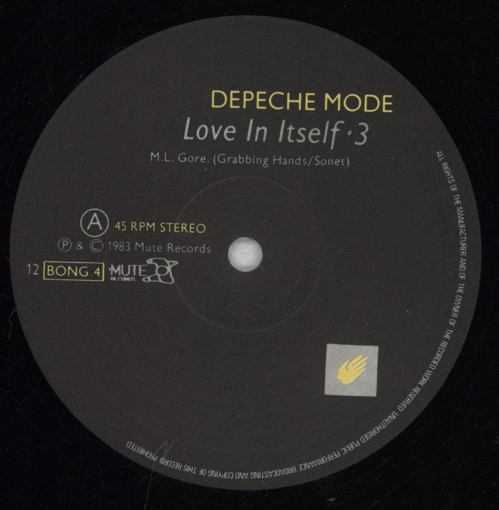 Depeche Mode Love In Itself - EX UK 12" vinyl single (12 inch record / Maxi-single) DEP12LO07900