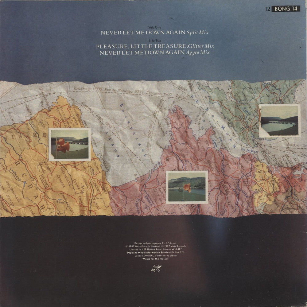 Depeche Mode Never Let Me Down Again (Split Mix) - EX UK 12" vinyl single (12 inch record / Maxi-single)