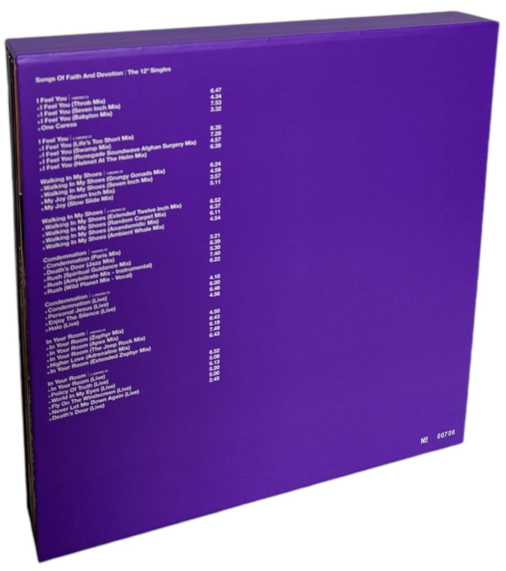 Depeche Mode Songs Of Faith And Devotion: The 12" Singles UK Vinyl Box Set 190759925713