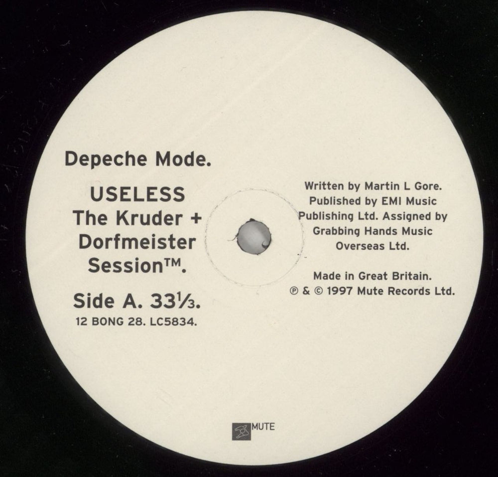 Depeche Mode Useless - Ex UK 12" vinyl single (12 inch record / Maxi-single) DEP12US740993