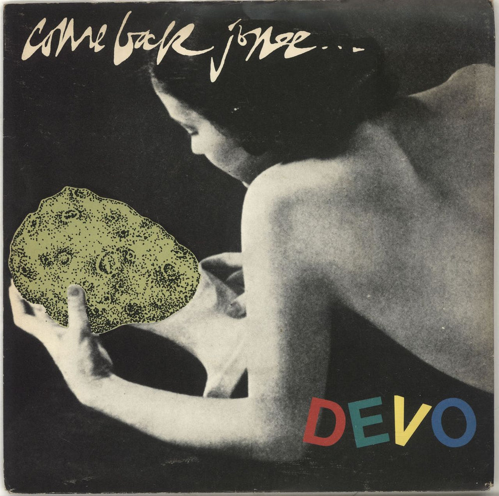 Devo Come Back Jonee + Sticker UK 7" vinyl single (7 inch record / 45) VS223