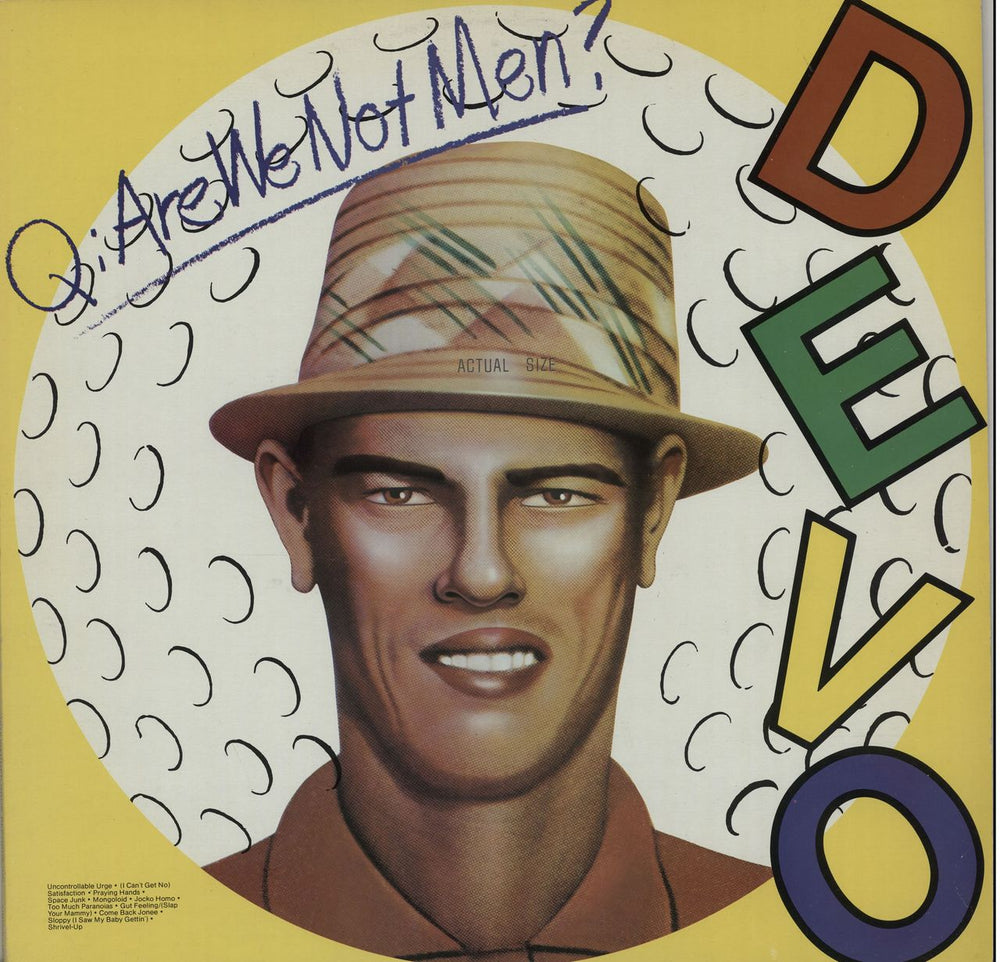 Devo Q: Are We Not Men? A: We Are Devo! US vinyl LP album (LP record) BSK3239