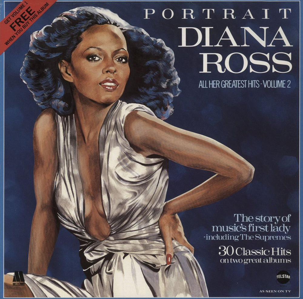 Diana Ross Portrait - All Her Greatest Hits - Volumes 1 & 2 UK 2-LP vinyl record set (Double LP Album)