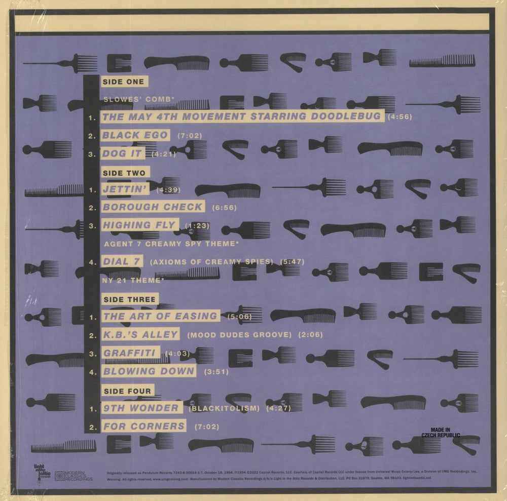 Digable Planets Blowout Comb - Gold and Blue Vinyl US 2-LP vinyl record set (Double LP Album) 826853190510