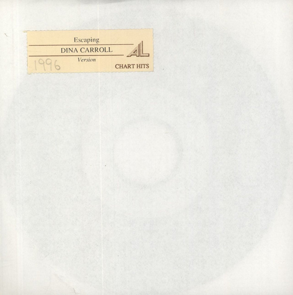 Dina Carroll Escaping UK 7" vinyl single (7 inch record / 45) DCDJ1