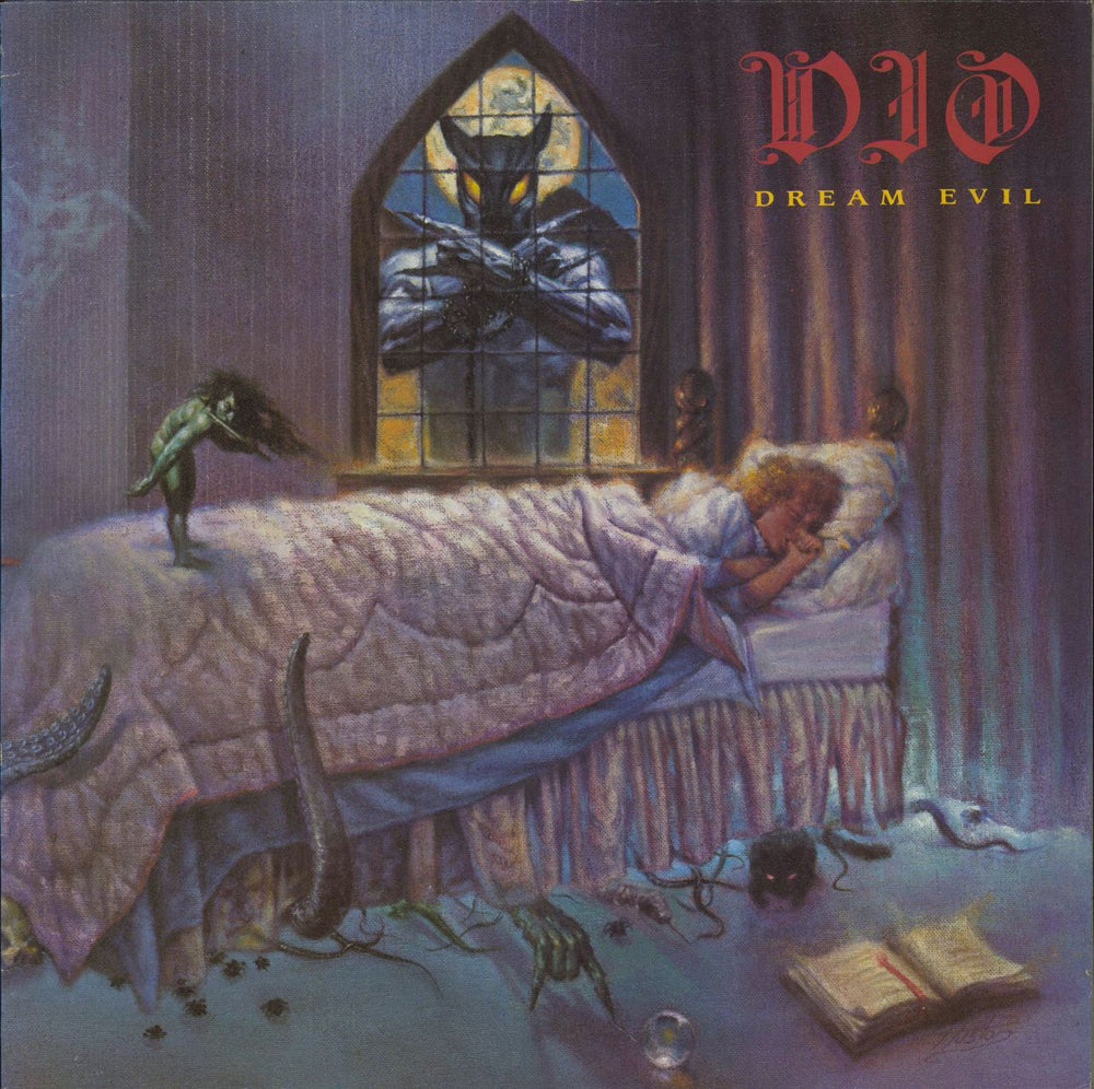 Dio Dream Evil UK vinyl LP album (LP record) VERH46