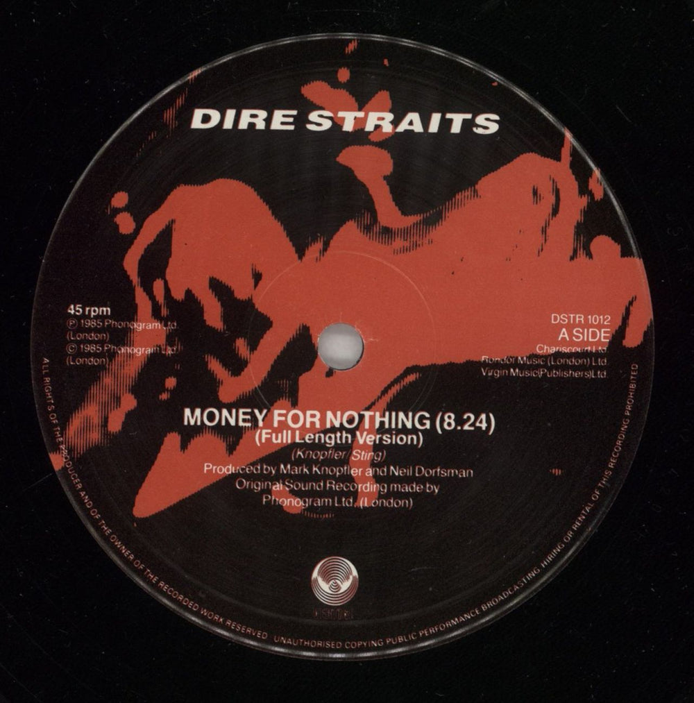 Dire Straits Money For Nothing (Full Length Version) UK 12" vinyl single (12 inch record / Maxi-single) DIR12MO28972