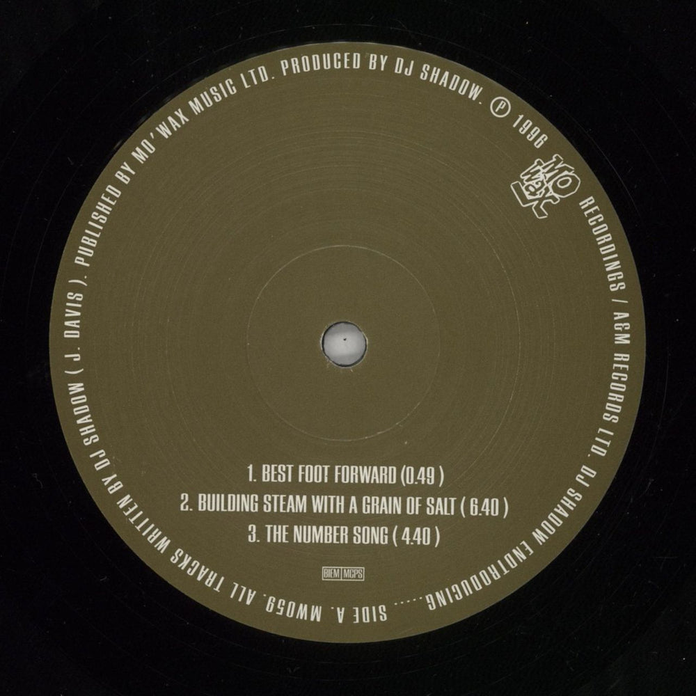 DJ Shadow Endtroducing UK 2-LP vinyl record set (Double LP Album) D.S2LEN820943