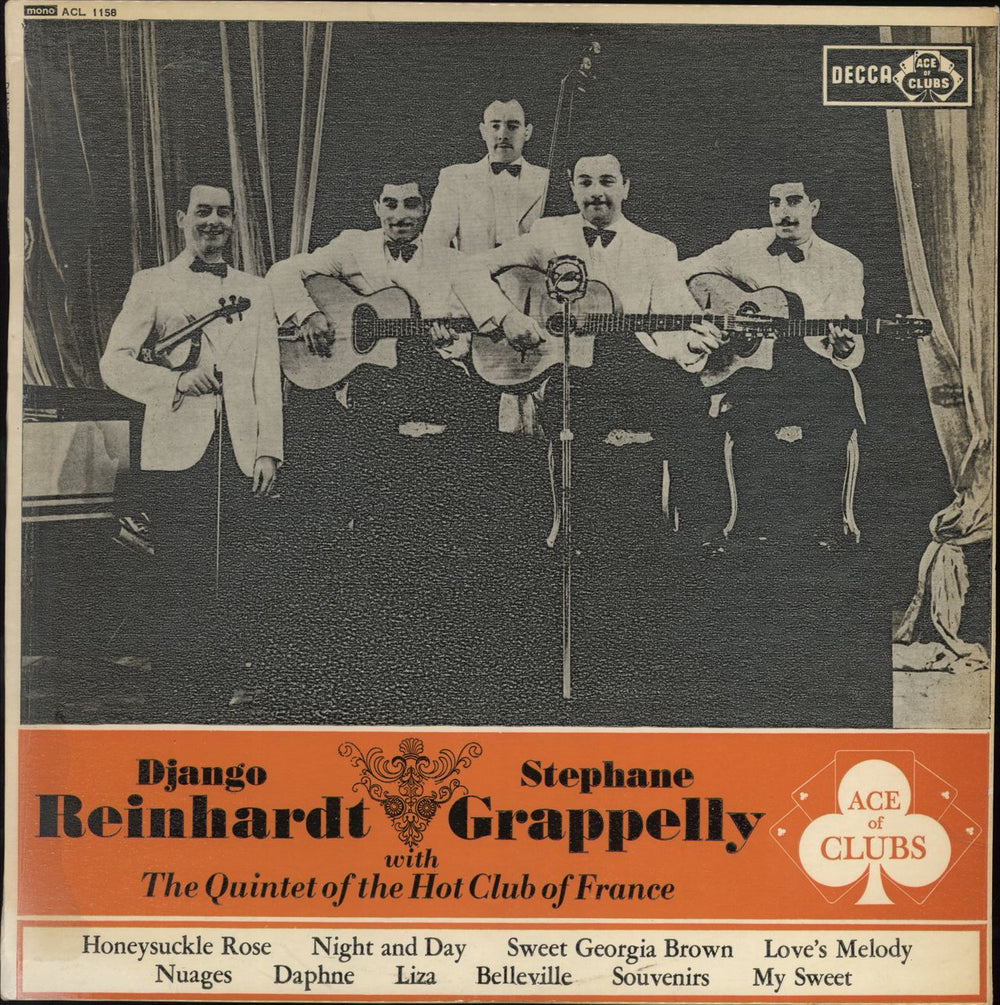 Django Reinhardt & Stéphane Grappelli Django Reinhardt & Stephane Grappelly UK vinyl LP album (LP record) ACL1158