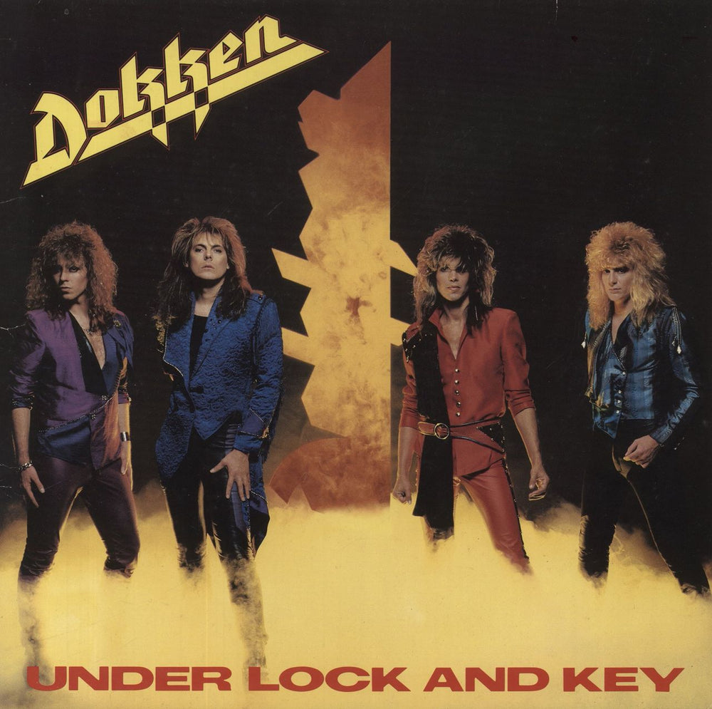 Dokken Under Lock And Key UK vinyl LP album (LP record) EKT28