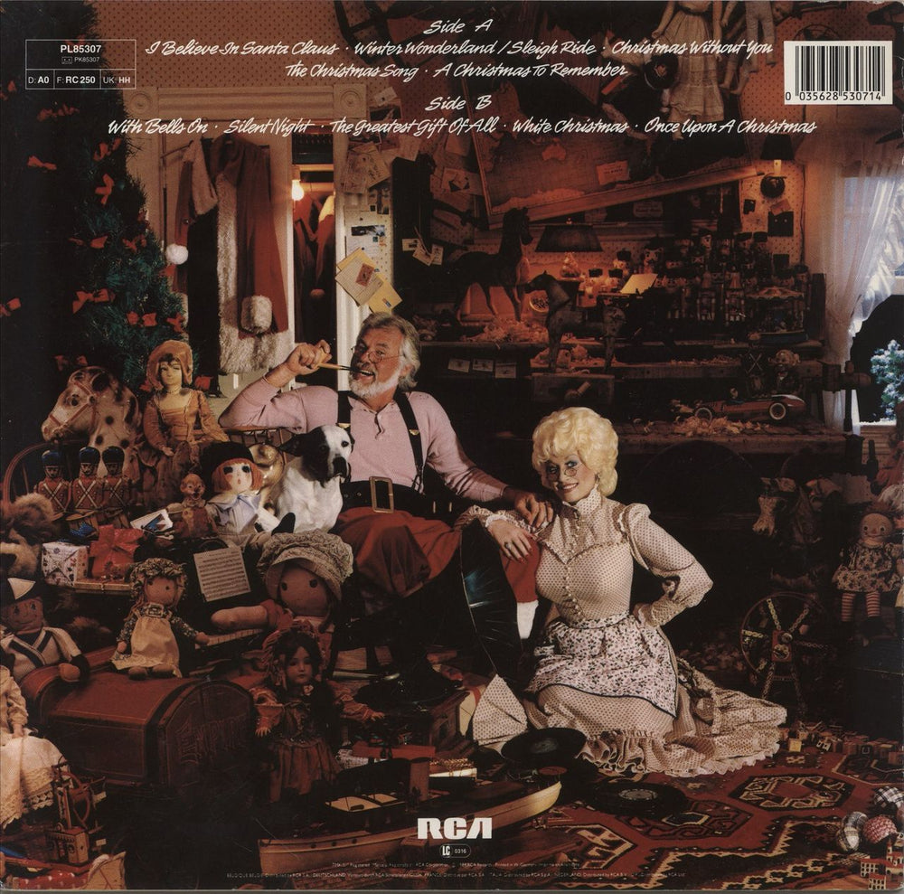 Dolly Parton Once Upon A Christmas UK vinyl LP album (LP record) 035628530714