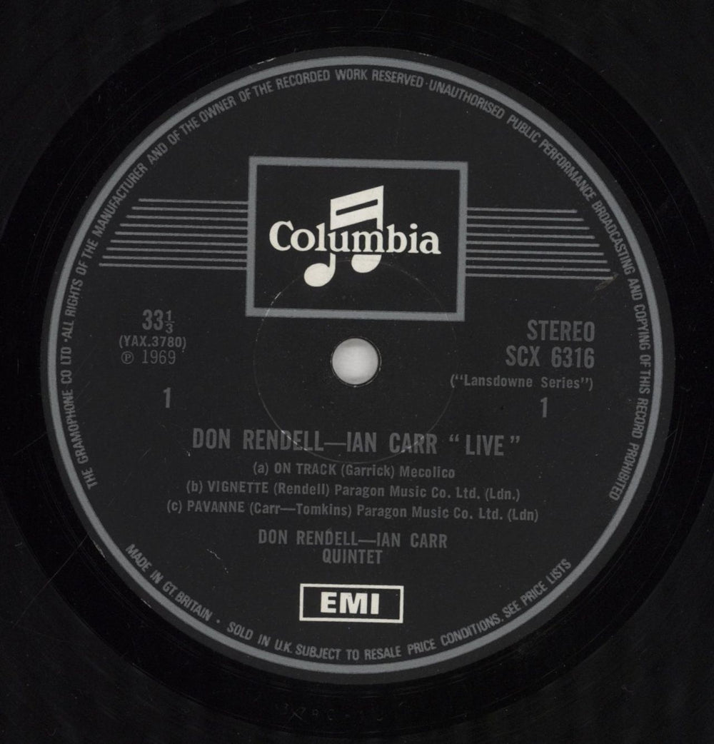 Don Rendell & Ian Carr Live - 1st - VG/EX UK vinyl LP album (LP record) DLKLPLI856572