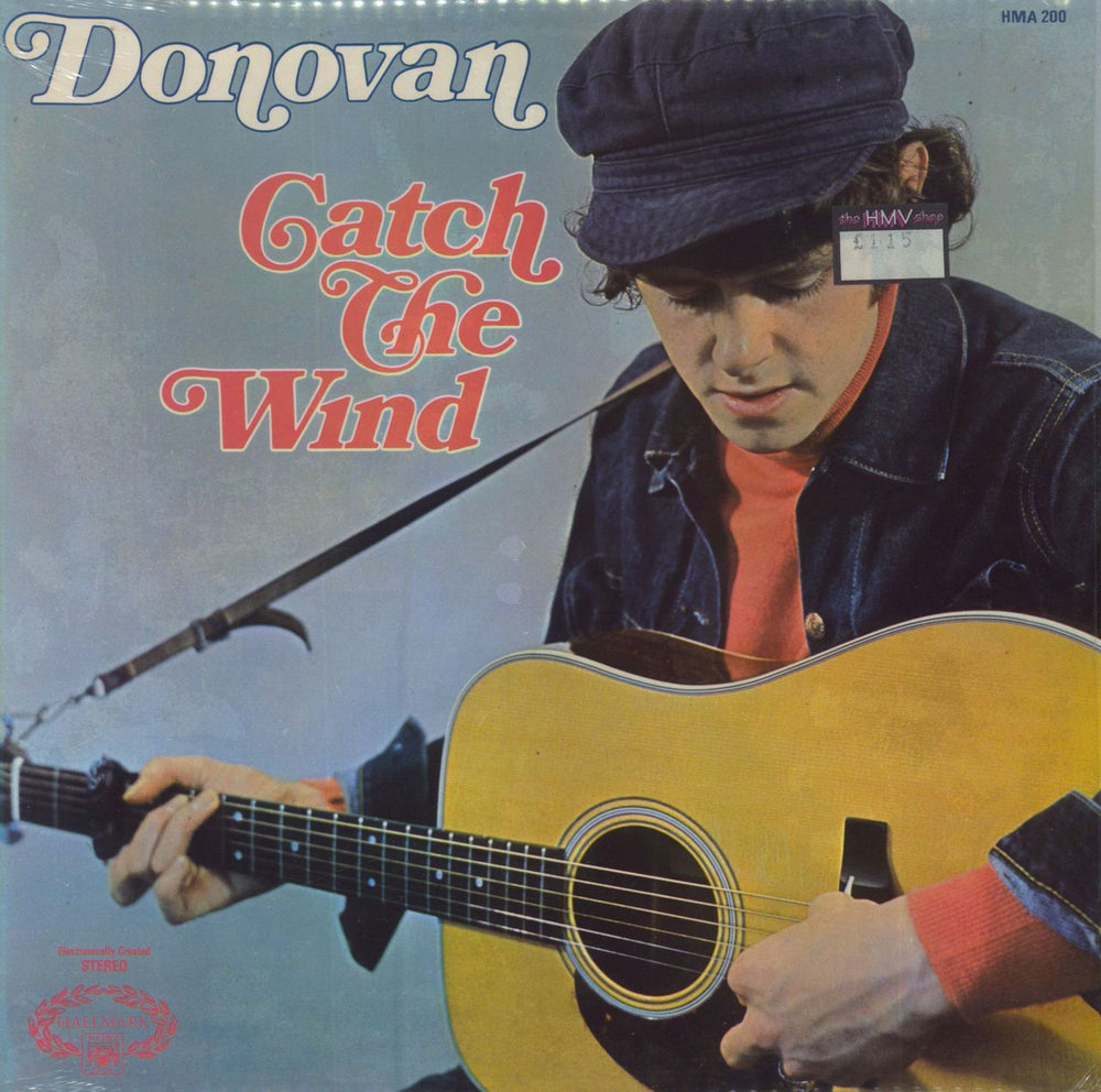 Donovan Catch The Wind - stickered shrink UK vinyl LP album (LP record) HMA200