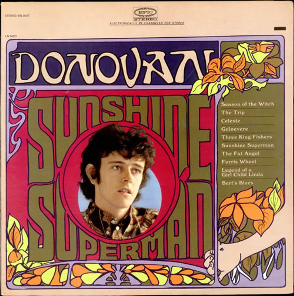 Donovan Sunshine Superman - Orange Label US vinyl LP album (LP record) BN26217