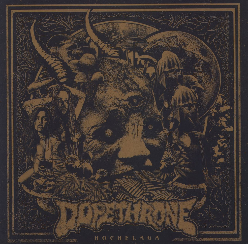 Dopethrone Hochelaga - Clear with Black Yellow Smoke Vinyl French vinyl LP album (LP record) TOTEM011