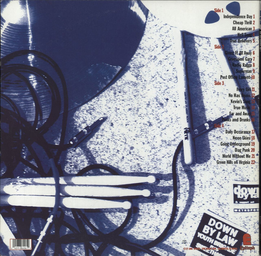 Down By Law All Scratched Up! US 2-LP vinyl record set (Double LP Album) 045778645619