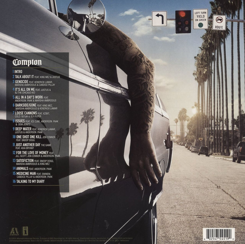 Dr Dre Compton [A Soundtrack By Dr. Dre] UK 2-LP vinyl record set (Double LP Album) 602547545190