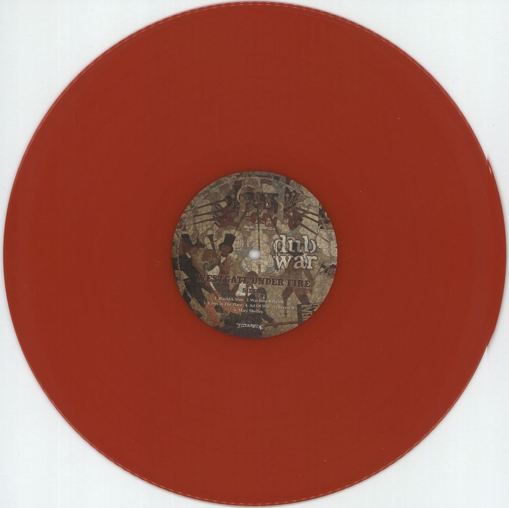 Dub War Westgate Under Fire - Red Vinyl - Autographed UK vinyl LP album (LP record) DC4LPWE875421