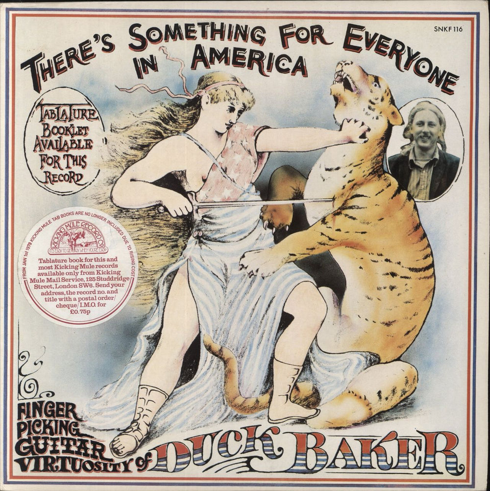 Duck Baker There's Something For Everyone In America UK vinyl LP album (LP record) SNKF116