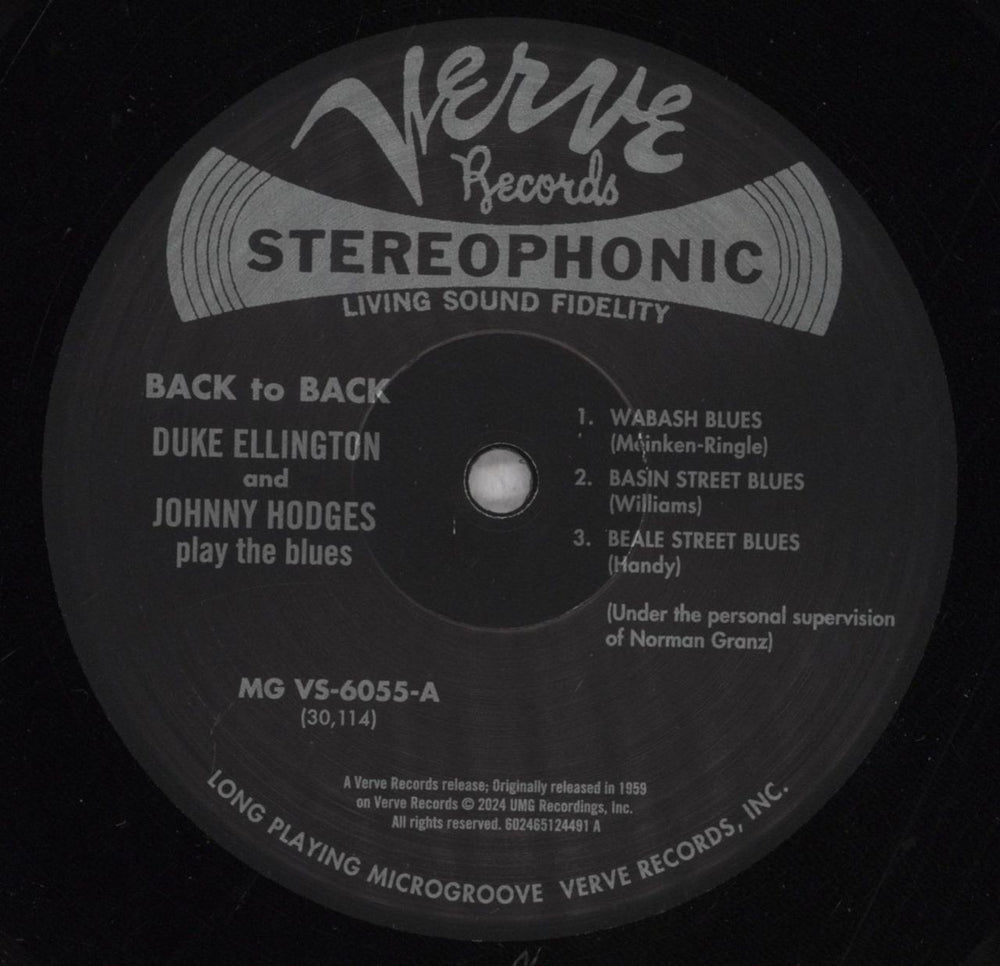 Duke Ellington Back To Back - 180gm UK vinyl LP album (LP record) DA3LPBA843586