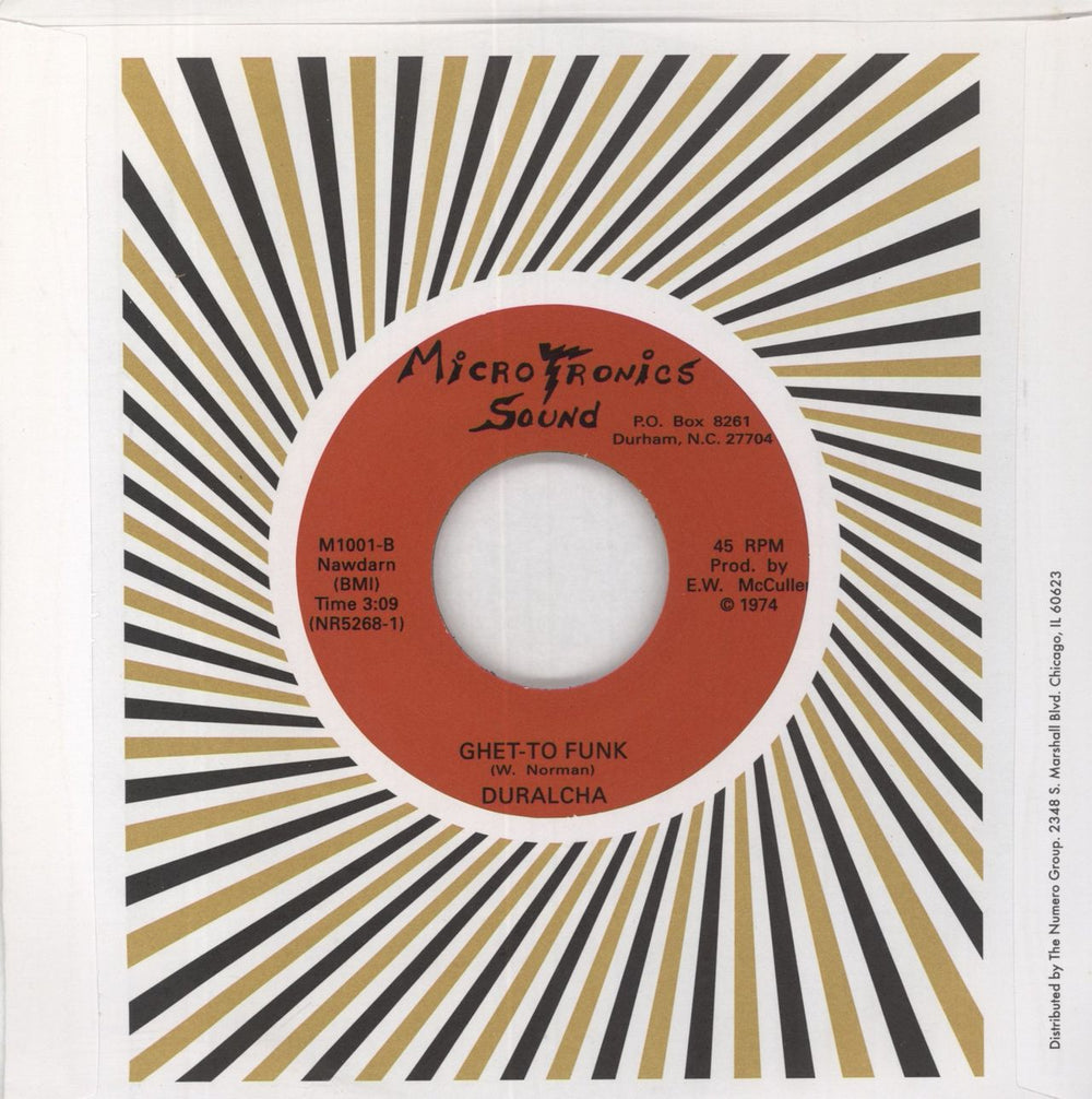 Duralcha Jody Is Gone US 7" vinyl single (7 inch record / 45)