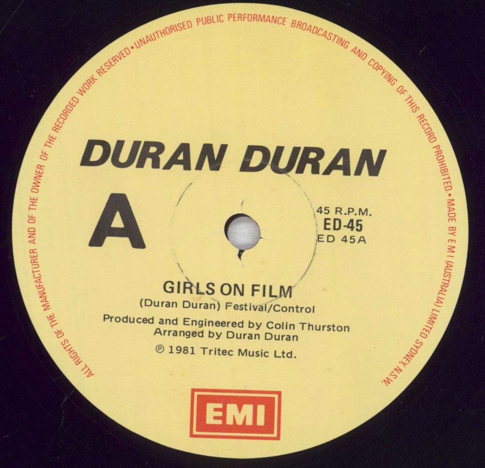 Duran Duran Night Versions Australian 12" vinyl single (12 inch record / Maxi-single) DDN12NI12159