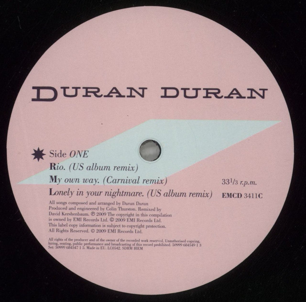 Duran Duran Rio - 180gram Vinyl UK 2-LP vinyl record set (Double LP Album) DDN2LRI775603