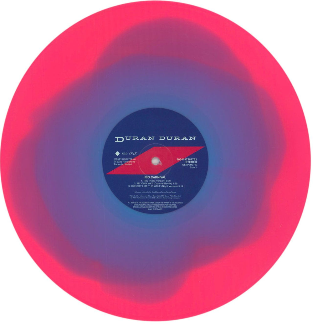 Duran Duran Rio Carnival - Red & Blue Swirl Vinyl - RSD 2023 UK vinyl LP album (LP record) DDNLPRI854799