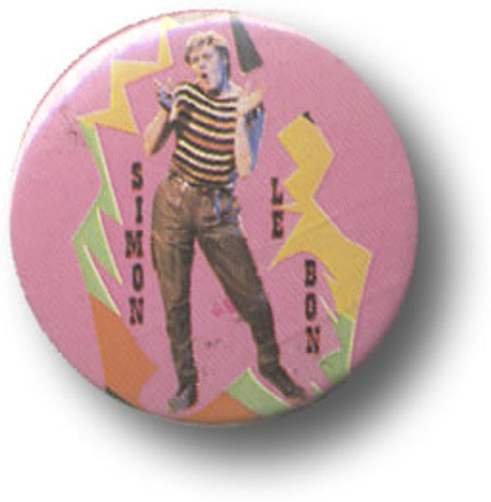Duran Duran Simon Le Bon UK badge BADGE