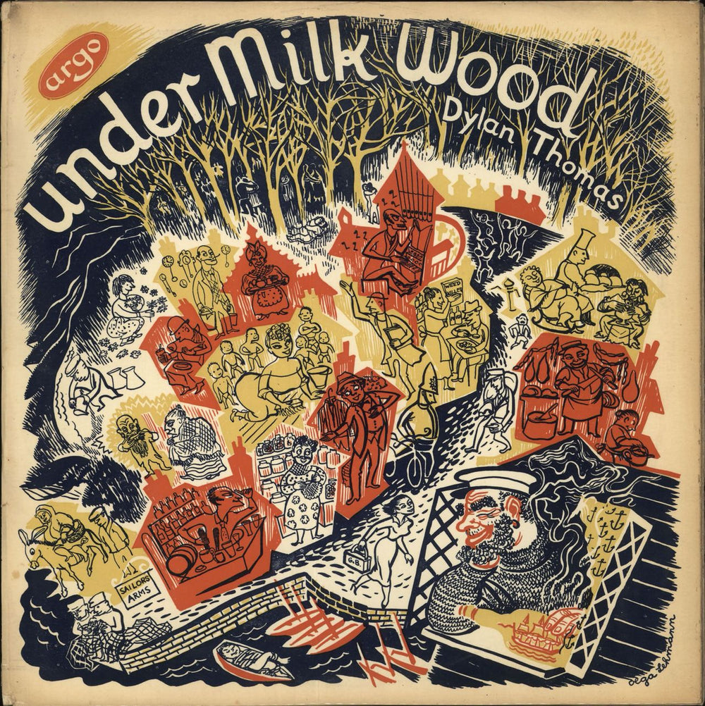 Dylan Thomas Under Milk Wood UK 2-LP vinyl record set (Double LP Album) RG21/22