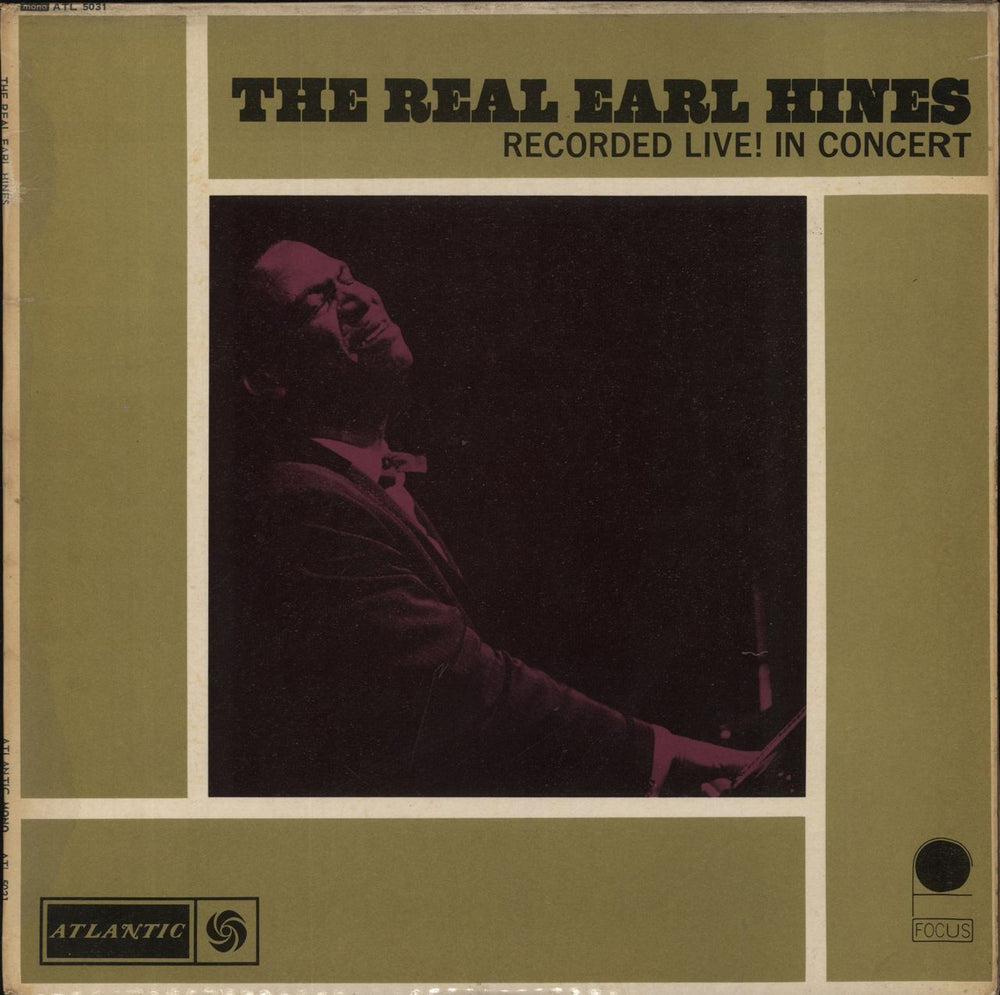 Earl Hines The Real Earl Hines - Recorded Live! In Concert UK vinyl LP album (LP record) ATL5031